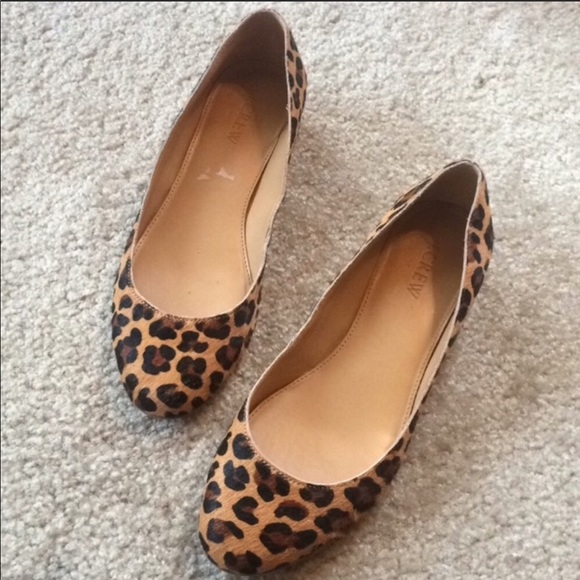 J. Crew Factory Shoes - Beautiful J Crew pony hair print flats sz 7